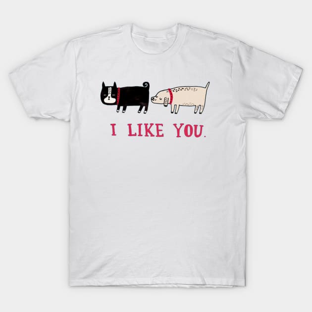 I Like You T-Shirt by Brucento